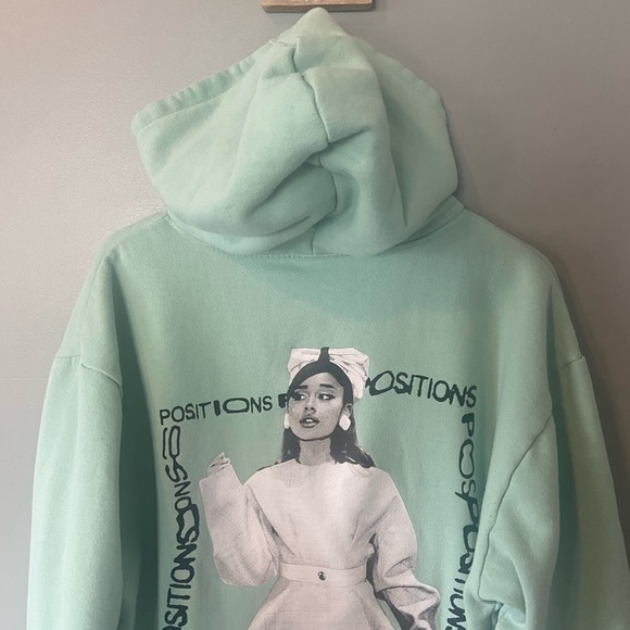 SOLD Ariana Grande Positions Mint Hoodie - Picture 5 of 11